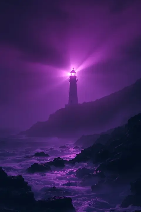 雾中灯塔